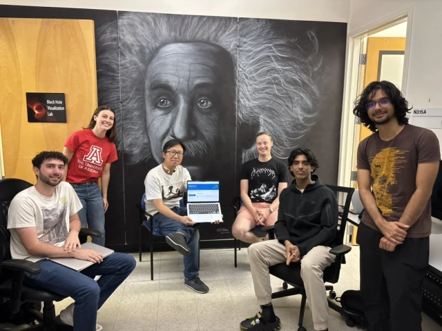 Astro SE Interns and Dr. Chi-kawn Chan with the recently released hallmark v.0.2.0 
