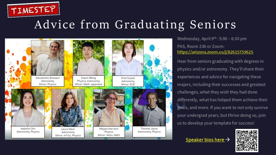 Headshots of the senior panelists and description of the meeting